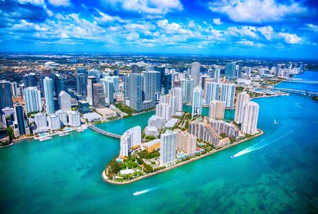 Arial View of Miami