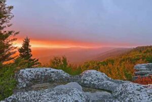 Taylor Hunt Yoga - West Virginia Mountains at sunrise
